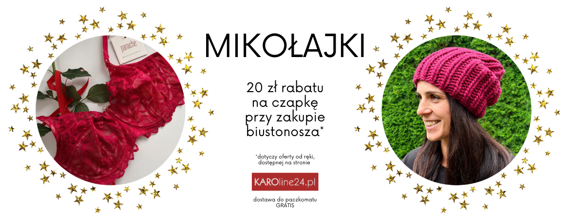 Mikołajki prezent dla niej rabat na czapkę wełnianą