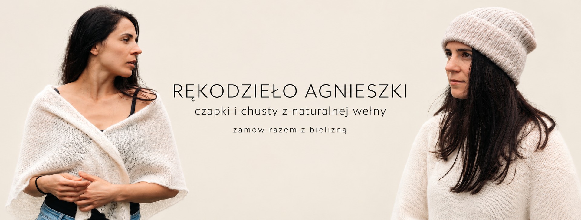 Czapki NitkoweLove, wełniane kominy i chusty, kaszmir alpaka merino