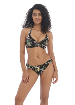 Strój kąpielowy Freya Swim TAHITI NIGHTS AS200004BLK + AS200076BLK Uw Halter Bikini Top + Rio Bikini Brief Black