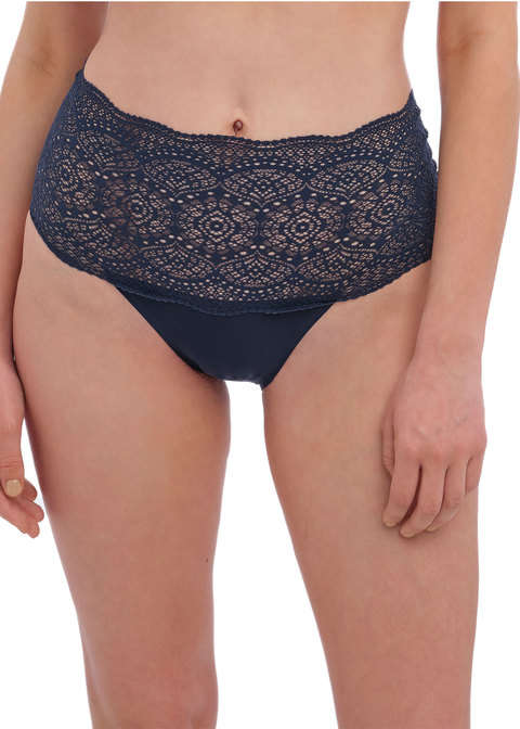 Figi Fantasie LACE EASE FL2330NAY Invisible Stretch Full Brief Navy