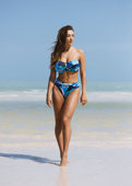 Biustonosz kąpielowy Fantasie Swim AGUADA BEACH FS502909SPH Uw Twist Bandeau Bikini Top Splash