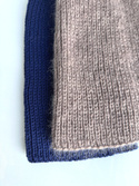 AUREA – ręcznie robiona czapka beanie baby merino + moher i jedwab damska 17/41 Beż