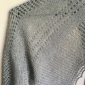 Hand-Knitted Shawl in 100% Alpaca Wool – Choose Your Colour