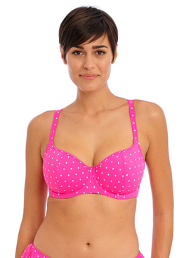 Biustonosz kąpielowy Freya JEWEL COVE AS7231RAY Uw Sweetheart Bikini Top Raspberry (30DD)