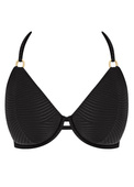 Biustonosz kąpielowy Freya Swim CALA CUBA AS208004BAS Uw Halter Bikini Top Black Sands