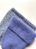 AUREA – ręcznie robiona czapka beanie baby merino + moher i jedwab damska dziecięca 25/11 Lawenda