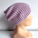 NANA – czapka beanie z wełny baby merino 26 Jasny Stary Róż