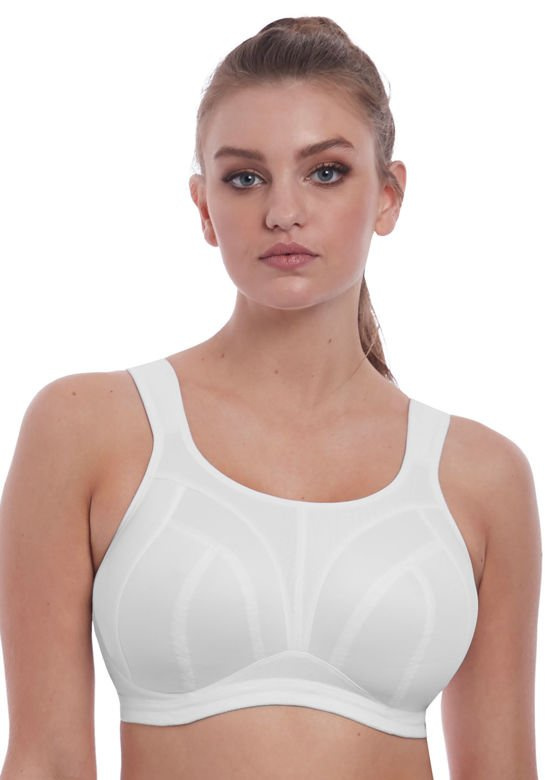 Bezfiszbinowy biustonosz sportowy Freya Active DYNAMIC AC4014WHE Non Wired Sports Bra White