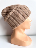 LAURIN Turn-Up Beanie 100% Alpaca 302 camel