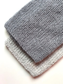 Handmade women's hat AUREA 100% Baby Merino plus mohair and silk 19/10 Gray