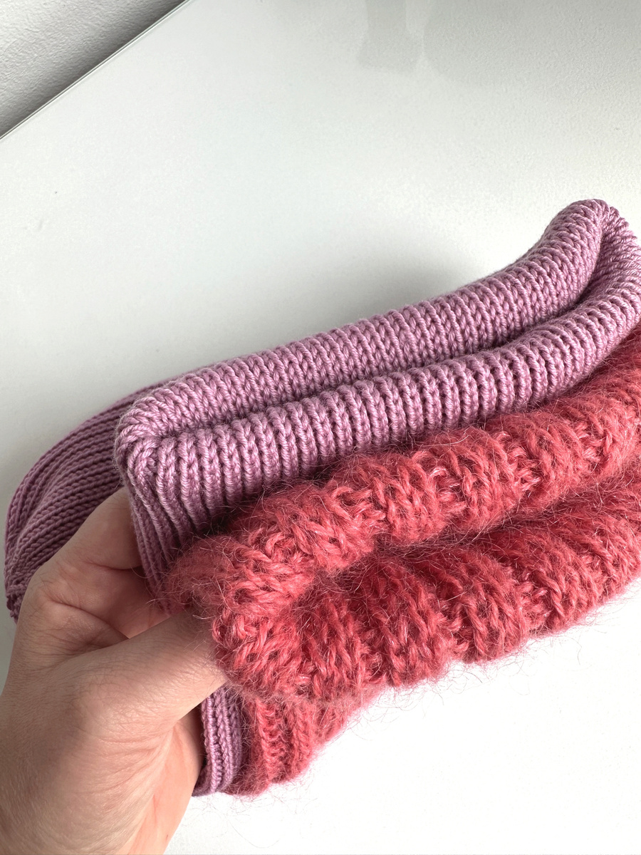 VARELLA Beanie-Mütze aus 100% Baby-Merinowolle 27 Altrosa