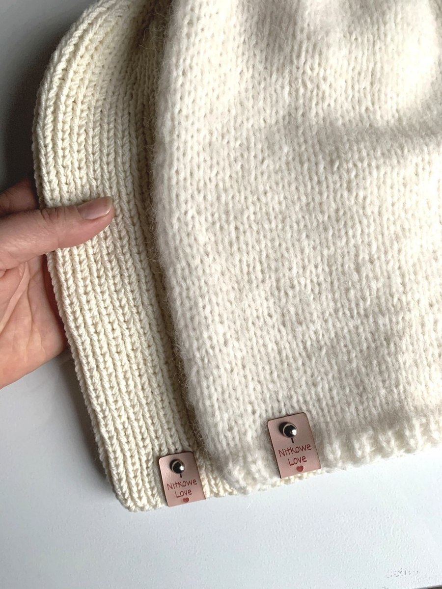 CHMURKA Beanie-Mütze aus Alpaka 01 Ecru