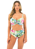 KOMPLET - Kostium kąpielowy dwuczęściowy Fantasie Swim LANGKAWI White FS501705WHE + FS501771WHE (34F, 44E + XL)