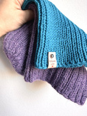 LAURIN Turn-Up Beanie 100% Alpaca 4434 Ametyst
