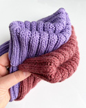 LAURIN Turn-Up Beanie 100% Alpaca 9024 ciemny blush