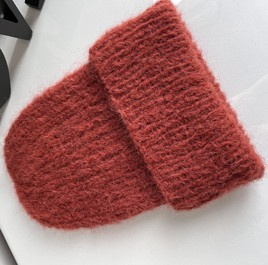 WATA CUKROWA Alpaca Beanie 19 Brick