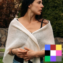 MORGANA Großes Alpaka-Seiden-Tuch – Farbe wählen