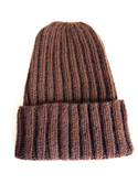MARLA Turn-Up Beanie 100% Cashmere 643 Cacao