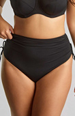 Figi kąpielowe Panache Swim SIGNATURE SW2049 Midi Adjustable Bikini Bottoms Black