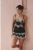 Koszulka nocna Wacoal EMBRACE LACE WA814191BLK Chemise Black