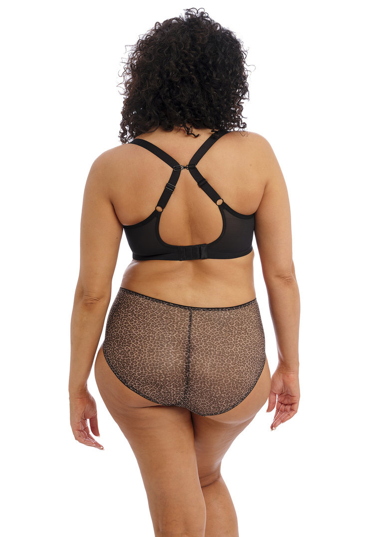 KOMPLET - Bielizna Elomi MATILDA Leopard EL8900LED Uw Plunge Bra + figi EL8906LED Full Brief (38H)