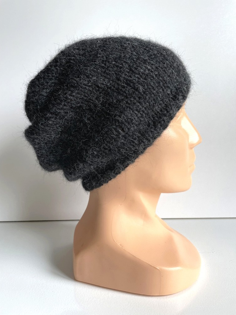 CHMURKA Handmade Alpaca Beanie 06 Anthracite