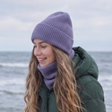 MAREN Kaschmirmütze mit Umschlag 100% Kaschmir 710 Fuji Nitkowe Love