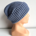 NANA – czapka wywijana merino 100% Baby Merino 37 Jasna Lawenda