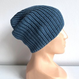 NANA Beanie 100% Baby Merino Wool 42 Petrol