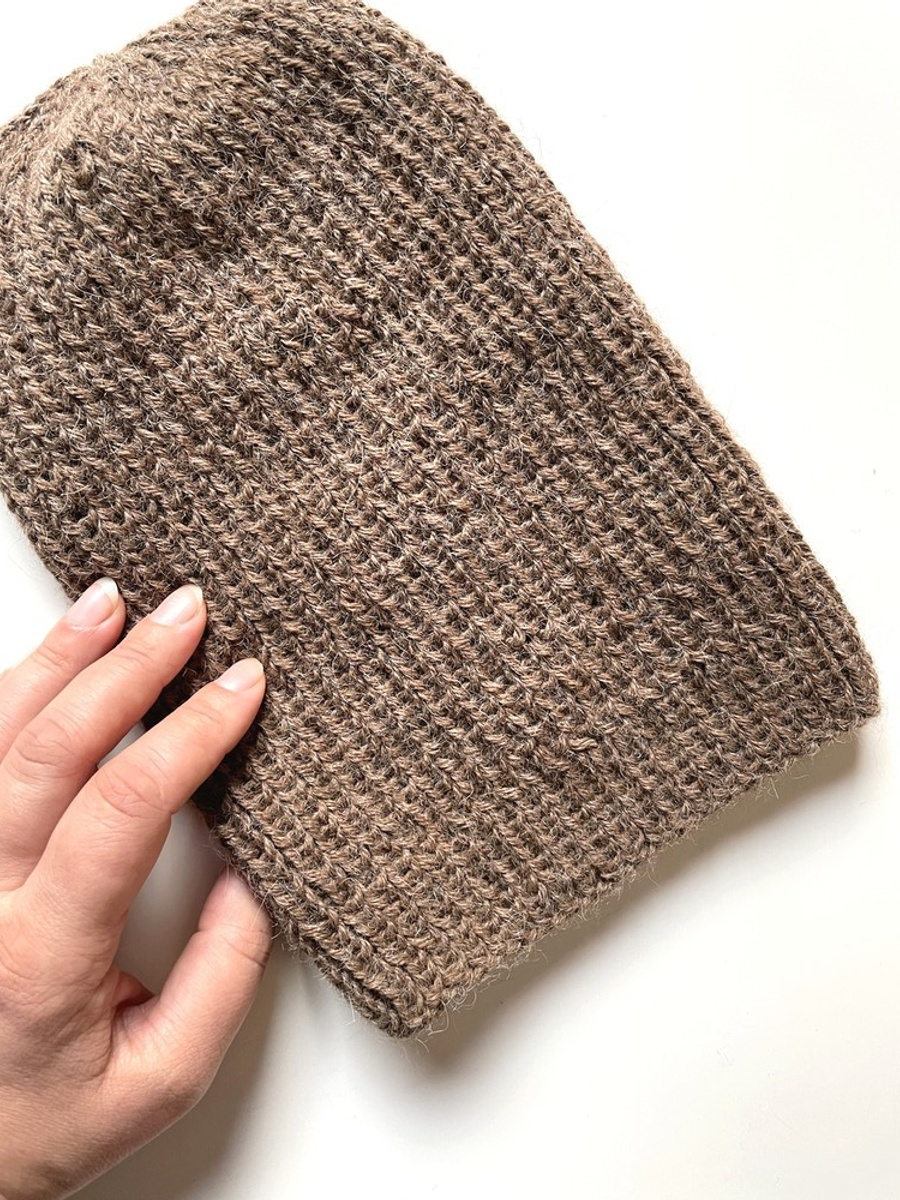KIARA Alpaca Beanie 100% Alpaca 607 Brown