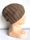 LAURIN – czapka zimowa beanie damska z alpaki 100% 607 brąz