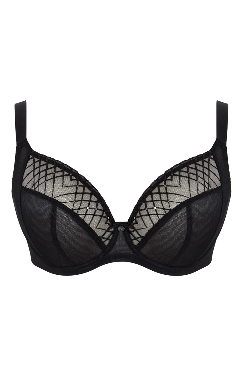 Biustonosz Sculptresse by Panache ELLA 11206A Plunge Bra Black Sequin