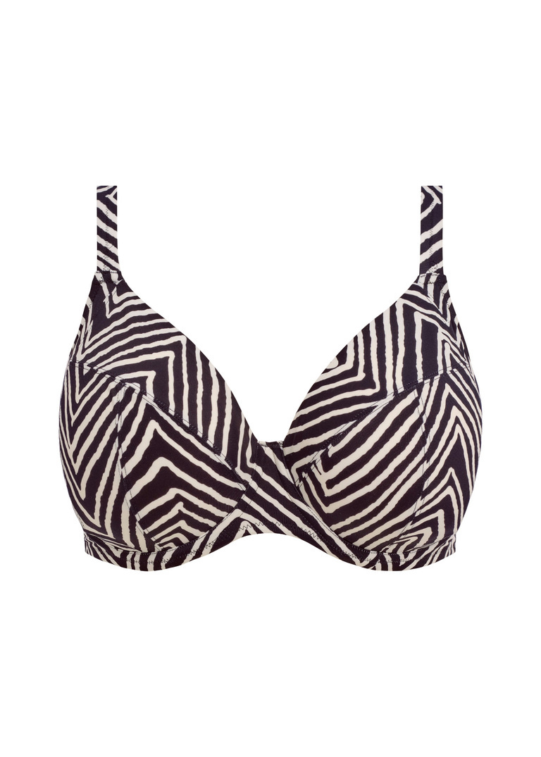 Biustonosz kąpielowy Elomi Swim FIJI FALLS ES802602BLK Uw Plunge Bikini Top Black