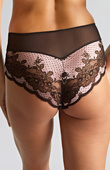Wysokie majtki Panache CLARA 7258 Deep Brief Black/Pink