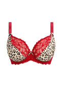 Biustonosz Freya CHERISH ME AA404002REO Uw Plunge Bra Red Leopard