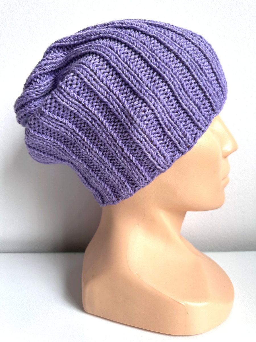 HELLI Beanie-Mütze aus Baby-Merinowolle 14 Violett