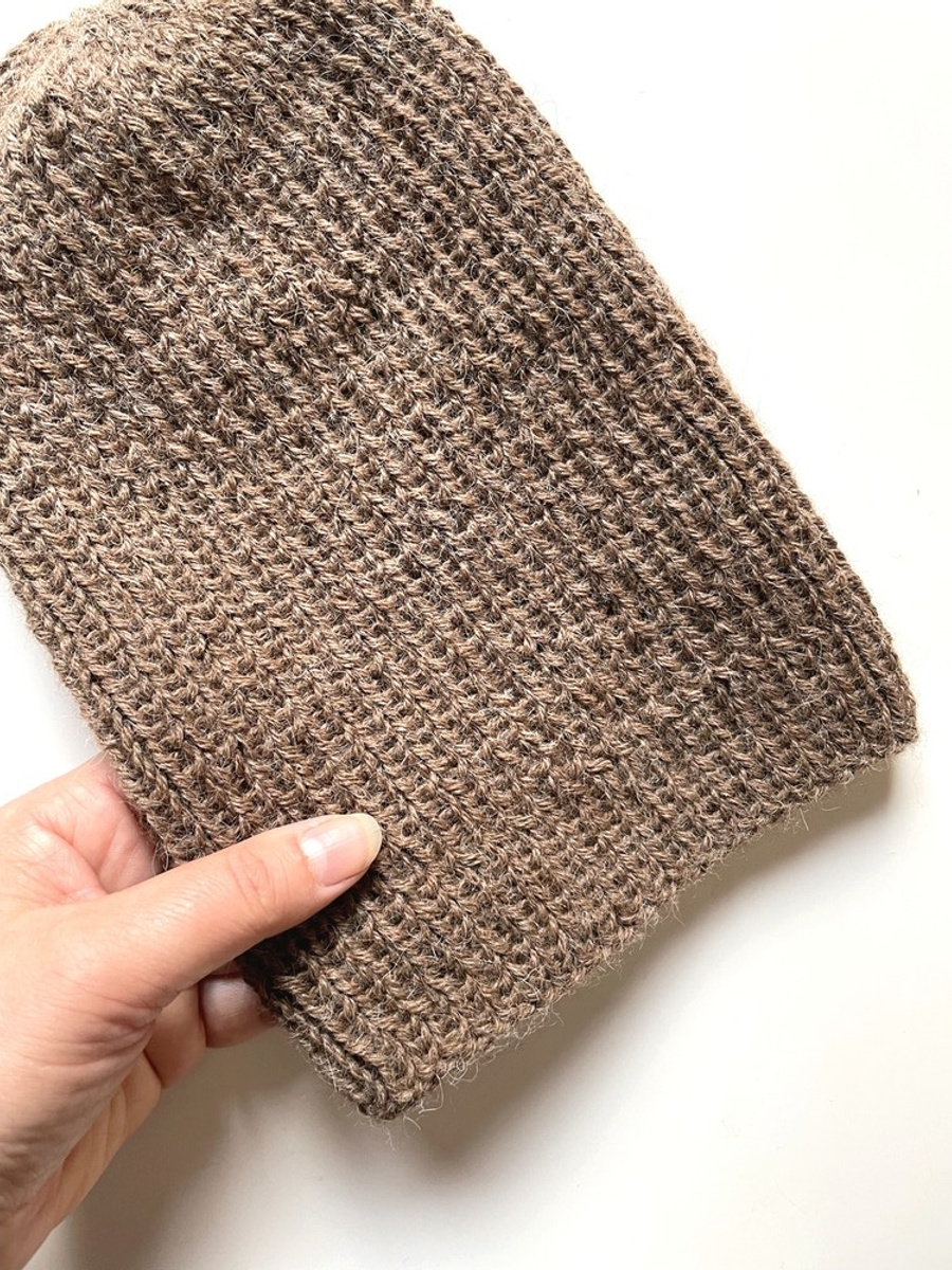 KIARA Alpaca Beanie 100% Alpaca 607 Brown