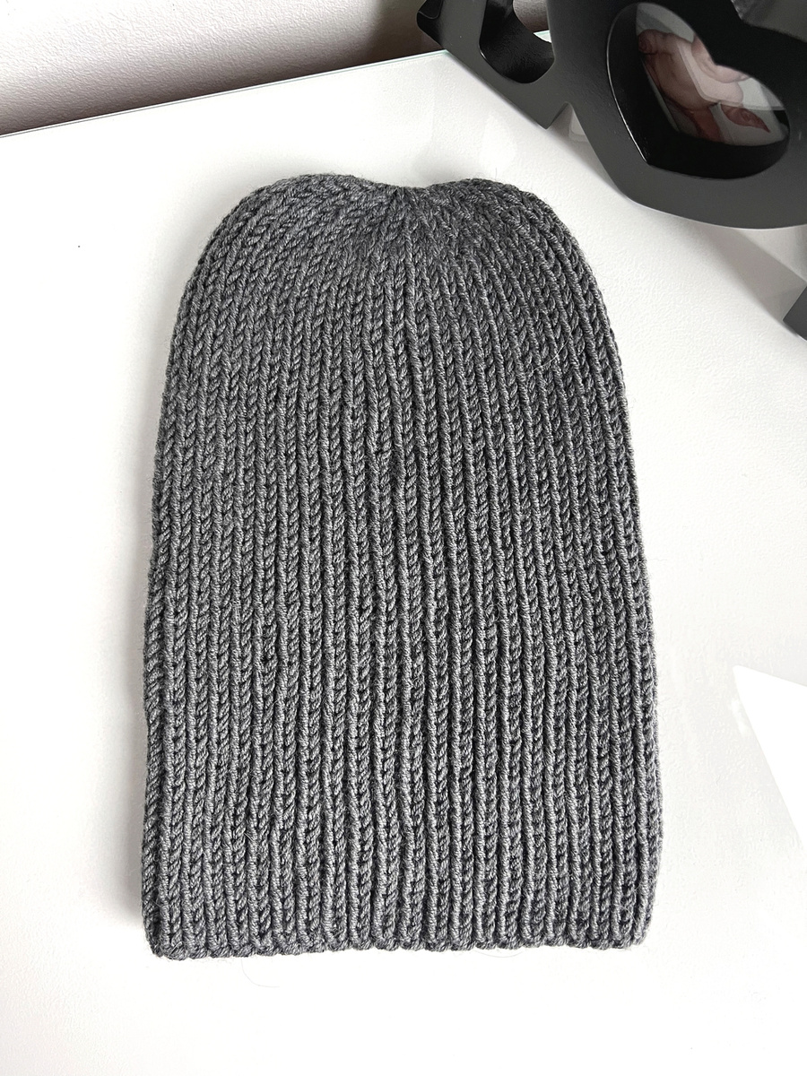 NANA Handmade Baby Merino Wool Beanie 20 Dark Grey