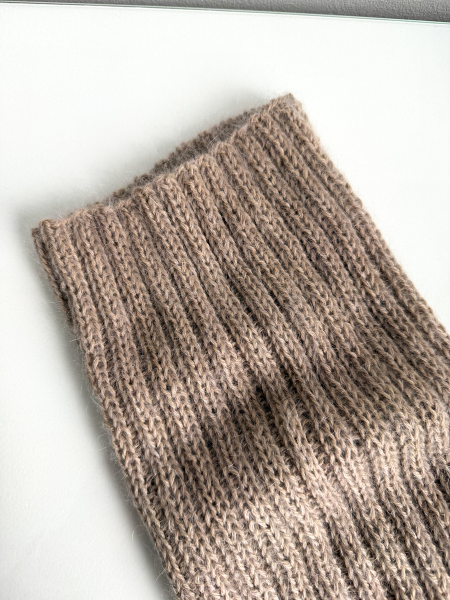 Ręcznie robiony KOMIN MARGARET 100% Alpaka + nitka moher i jedwab 2020/20 Jasny Nugat