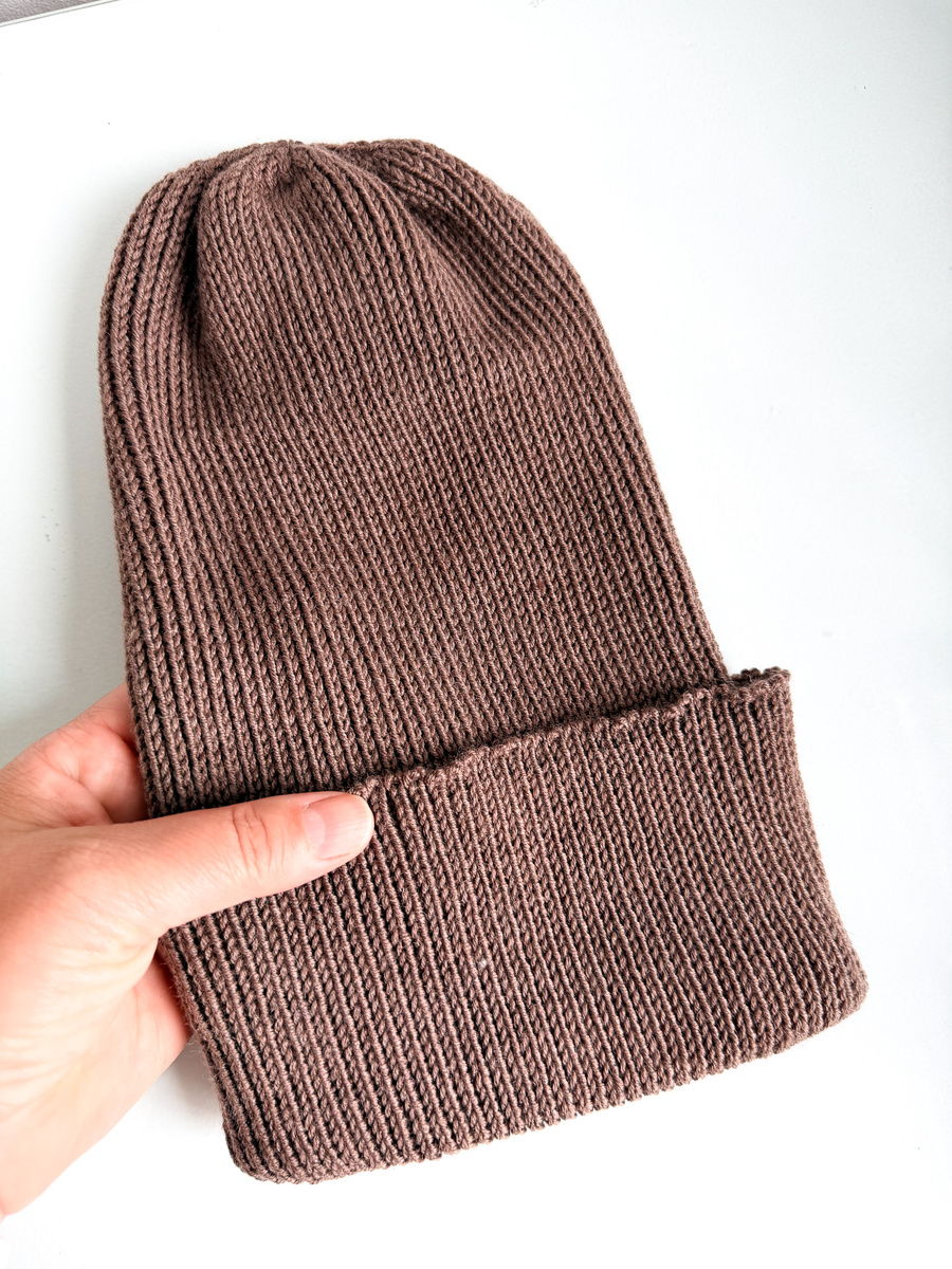 VARELLA Baby Merino Wool Beanie 62 Medium Brown Winter