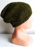 CHMURKA Handmade Alpaca Beanie 46 Dark Olive