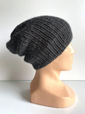KIARA Beanie 100% Alpaca 506 Dark Grey