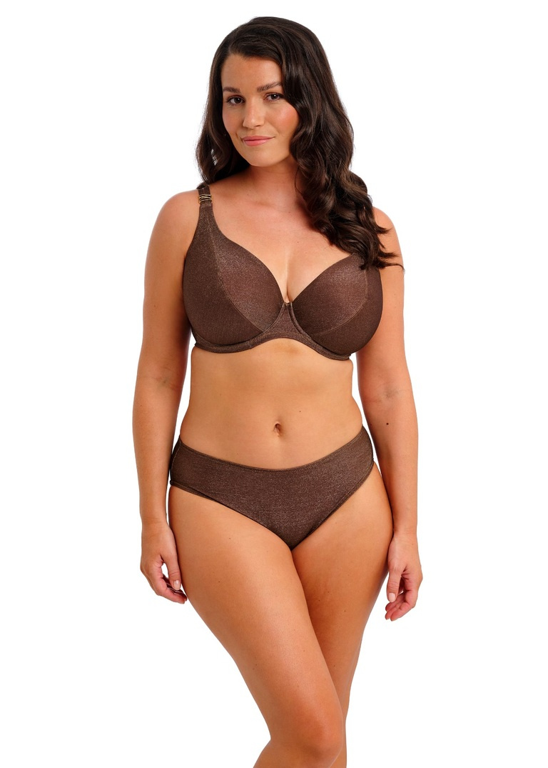 Figi kąpielowe Fantasie Swim SABANA FS506471CHS Mid Rise Bikini Brief Chestnut Sparkle