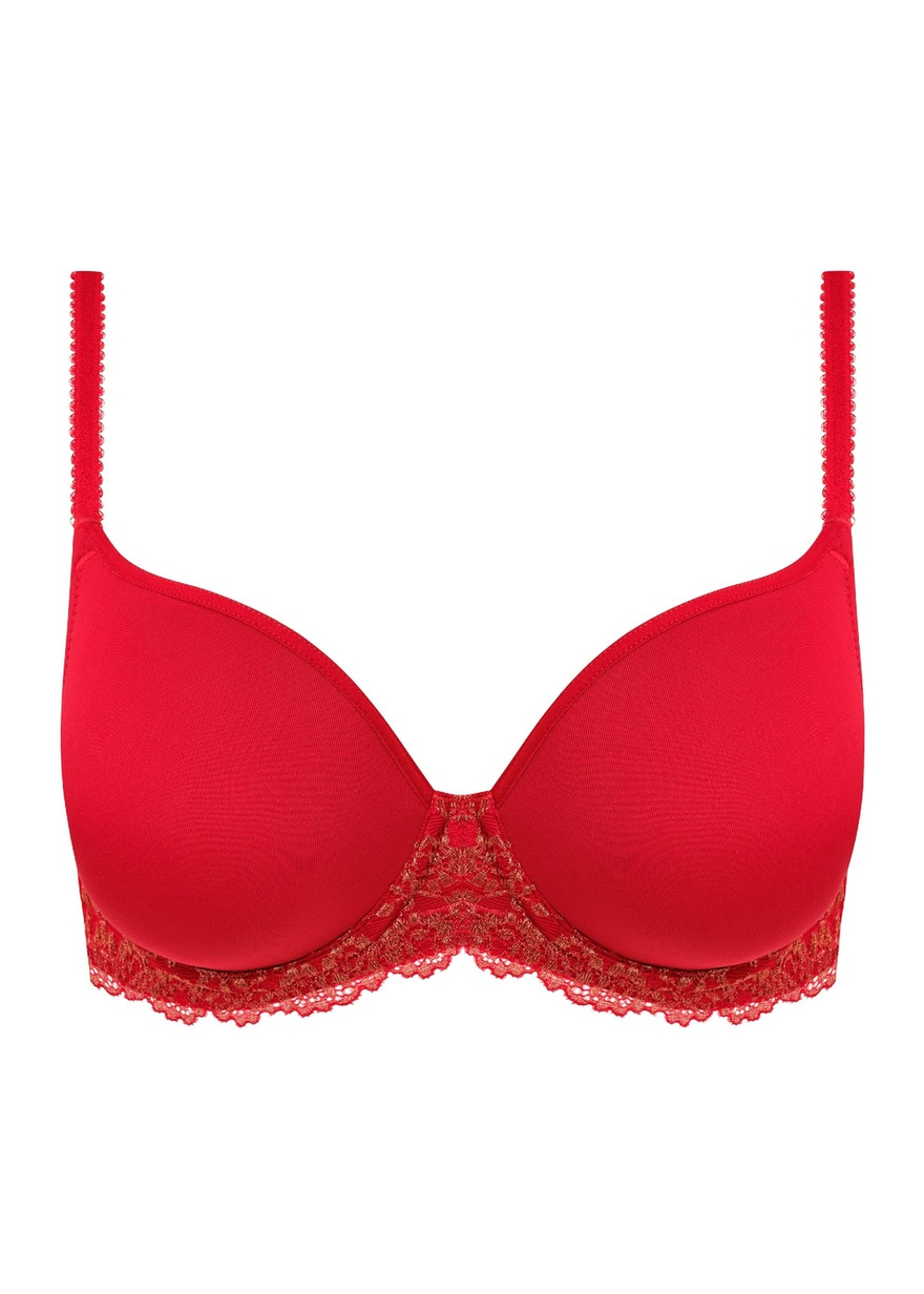 Biustonosz Wacoal EMBRACE LACE WA853191947 Uw Contour Bra Grandalia Red/rose Gold