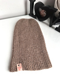 KIARA Beanie-Mütze aus 100% Alpaka 618 Nugat Beige