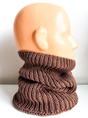 Ręcznie robiony KOMIN NANA 100% Baby Merino 52 Czekolada