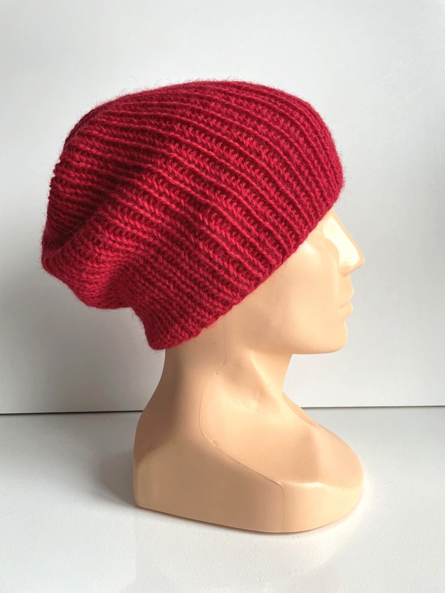 KIARA Alpaca Beanie 100% Alpaca 3620 Red