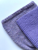 NANA – czapka beanie z wełny baby merino 14 fioletowy, jesienno-zimowa