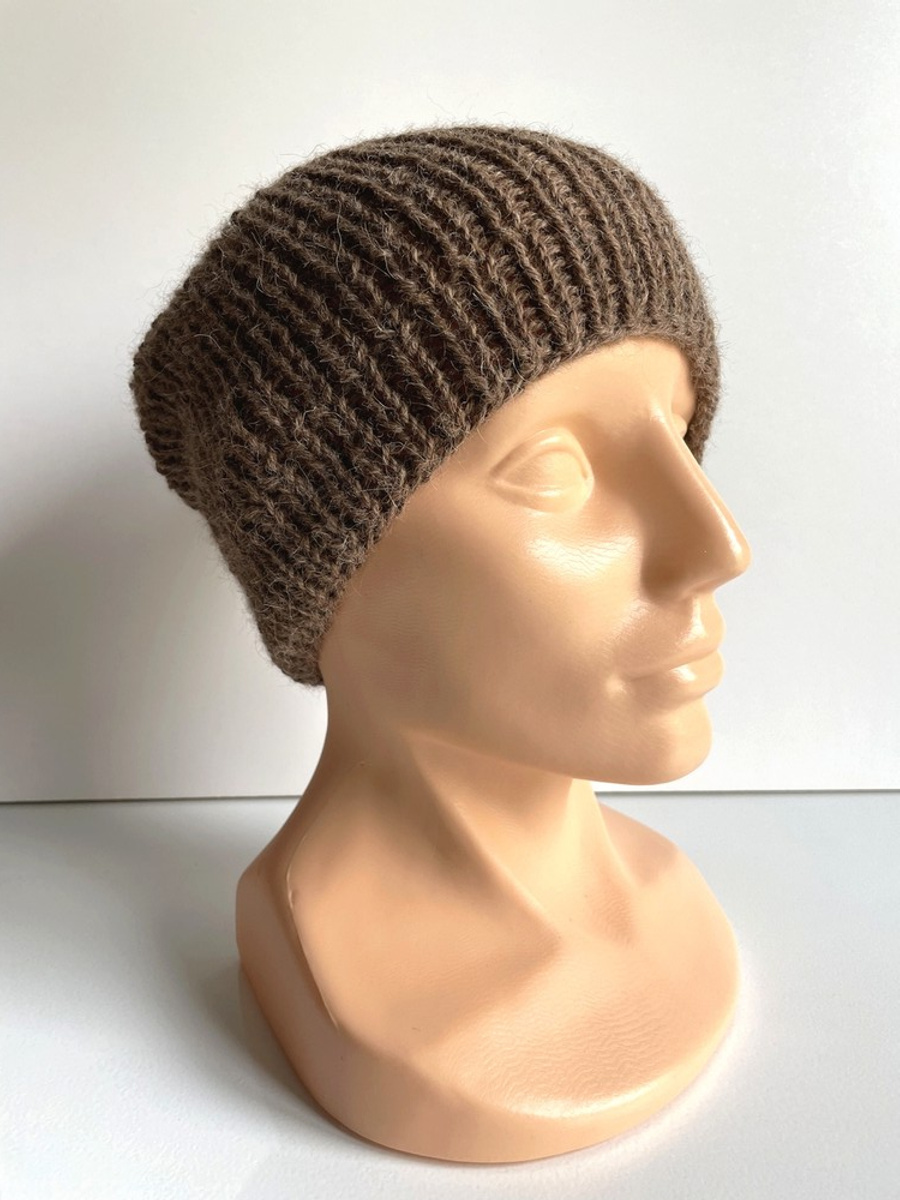KIARA Alpaca Beanie 100% Alpaca 607 Brown