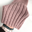 HELLI – czapka zimowa damska z wełny merino 100% Baby Merino 49 Pustynna Róża